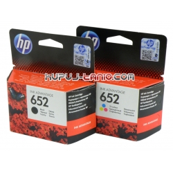 tusze HP 652 Black + Color oryginalne tusze HP Deskjet Ink Advantage 3635, HP Deskjet Ink Advantage 3835