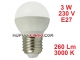 Żarówka LED Bańka (G45) 3W, 230V, gwint E27, ...