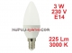 Żarówka LED Świeczka (C35) 3W, 230V, gwint ...