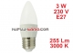 Żarówka LED Świeczka (C35) 3W, 230V, gwint ...