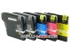 .LC1100 / LC980 tusze Brother (5 szt., BT) tusze do Brother DCP-195C, Brother DCP-145C, Brother DCP-165C, Brother DCP-375CW, Brother DCP-385C