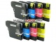 .LC1100 / LC980 tusze Brother (8 szt., BT) tusze do Brother DCP-195C, Brother DCP-145C, Brother DCP-165C, Brother DCP-375CW, Brother DCP-385C