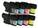 .LC1100 / LC980 tusze Brother (8 szt., Crystal) tusze do Brother DCP-195C, Brother DCP-145C, Brother DCP-165C, Brother DCP-375CW, Brother DCP-385C