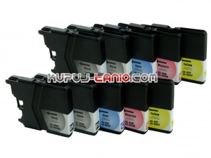 .LC985 tusze Brother (10 szt. Crystal) tusze do Brother DCP-J315W, Brother DCP-J140W, Brother DCP-J125, Brother MFC-J220, Brother DCP-J515W