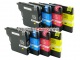 LC985 ink cartridges for Brother (8 pcs set)