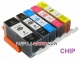 .PGI-525BK - CLI-526 tusze do Canon (5 szt  z chipami, BT) tusze do Canon MG5350, MG5250, MG5150, iP4850, iP4950, MG6150, MG6250