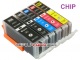 .PGI-550BK XL - CLI-551 XL tusze do Canon (5 szt  z chipami, Celto) do Canon iP7250, MG5450, MG5550, MG5650, MG6350, MG7150, MG7550