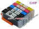 .PGI-570PGBK XL - CLI-571 XL tusze Canon (5 szt  z chipami, BT) tusze Canon Pixma MG5750, Canon Pixma MG7750, Canon Pixma MG6850, Canon Pixma MG5753,