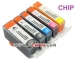 .PGI-525BK - CLI-526 tusze do Canon (5 szt  z chipami, Crystal-Ink) tusze do Canon MG5250, MG5350, MG5150, iP4850, iP4950, MG6150, MG6250