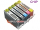 HP364 tusze do HP (5 szt  z chipami, Crystal-Ink)